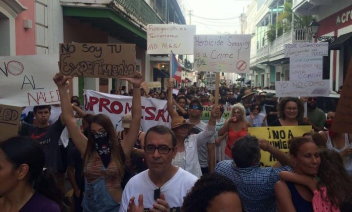 波多黎各民间社会要求解决寨卡病毒的方法不包括喷洒杀虫剂。