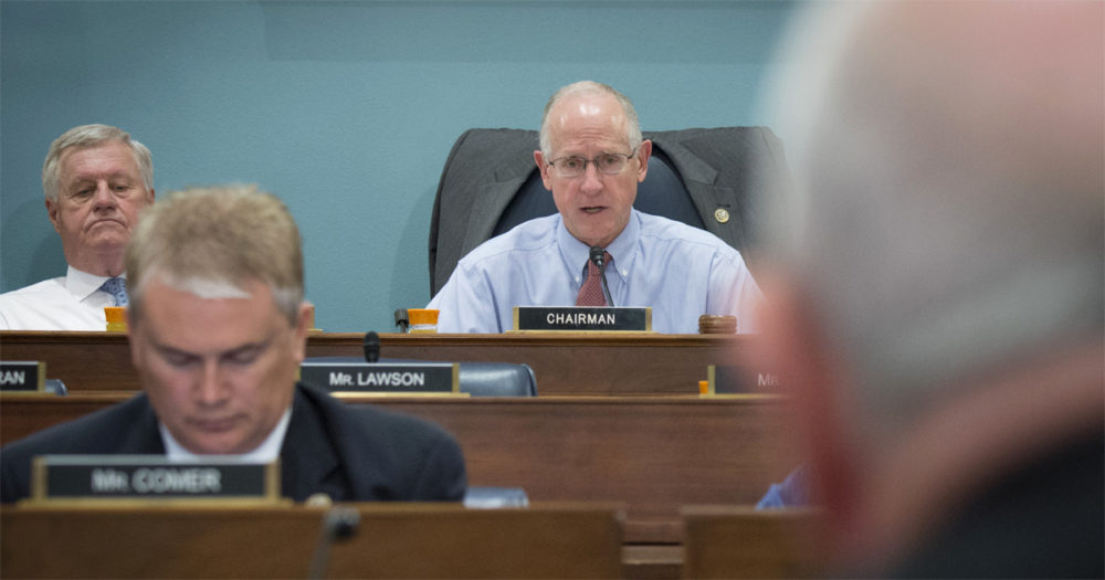 House Agriculture Committee chair Mike Conaway speaks at a hearing.