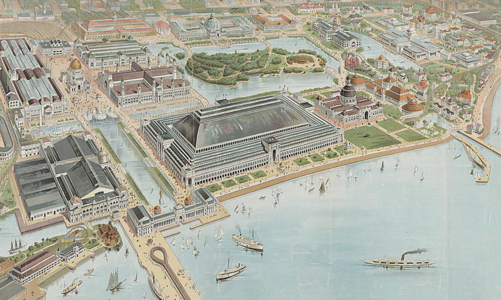 1893年芝加哥世界博览会的彩色印版