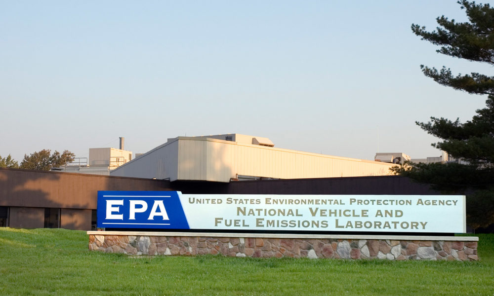 Exterior of the EPA's national vehicle fuel emissions laboratory in Ann Arbor, Michigan
