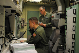 导弹兵在教练员的监督下练习发射程序。图片来源:AF GlobalStrike